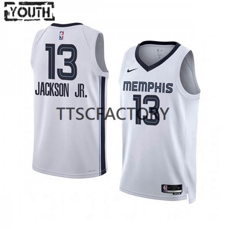 Maillot Basket Memphis Grizzlies Jaren Jackson Jr. 13 Nike 2022-23 Association Edition Blanc Swingman - Enfant